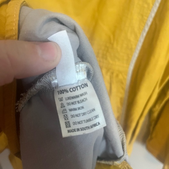 Ilse Menck South African designer lagenlook dress cotton shell accents M - Picture 10 of 15